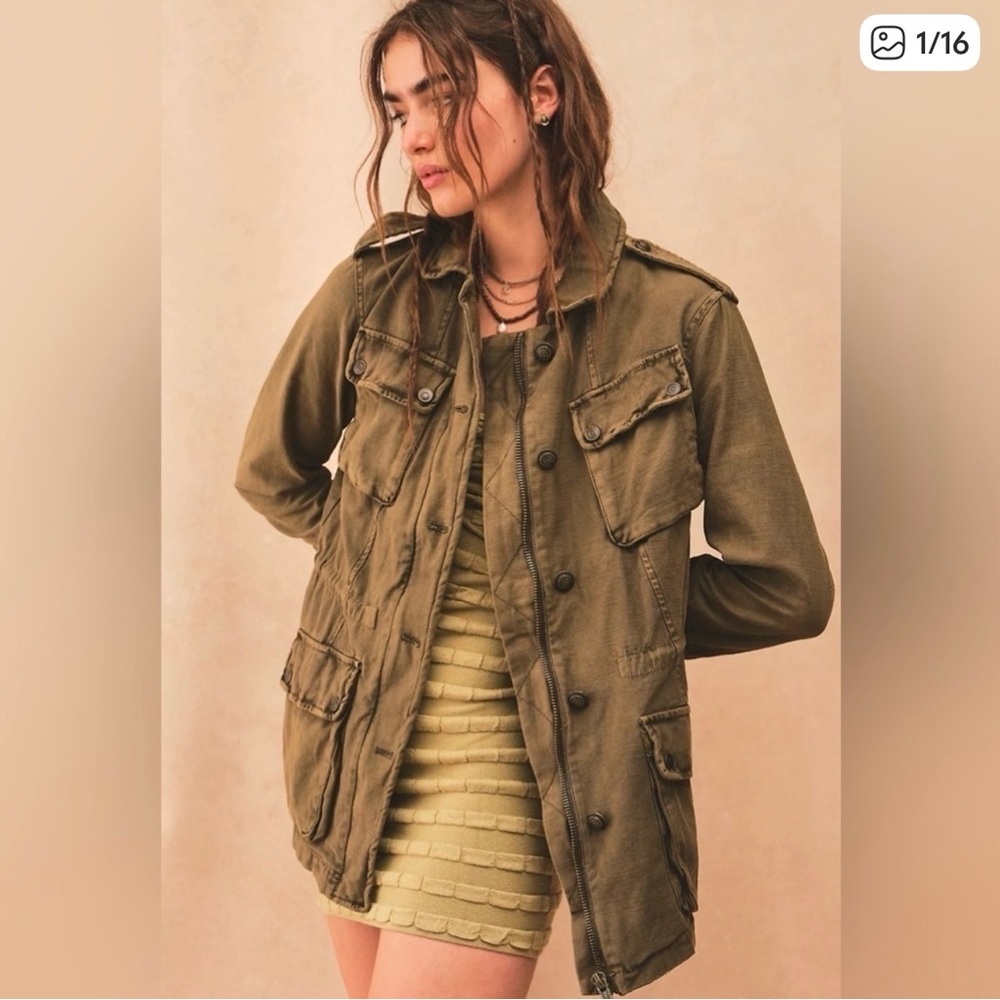Women’s Free People Not Your Brothers Surplus Jacket Size Small